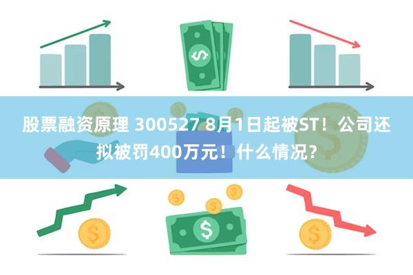 股票融资原理 300527 8月1日起被ST！公司还拟被罚400万元！什么情况？
